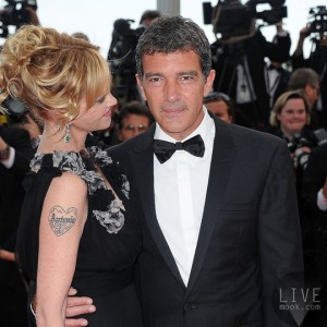 2011年，Melanie Griffith and Antonio Banderas