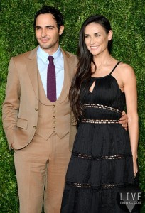 Zac Posen and Demi Moore