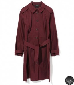 A.P.C. Single Breasted Trench Coat