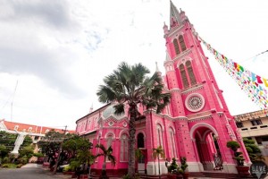 Tan Dinh Church - the Pink Catholic Church in Ho Chi Minh City, Vietnam